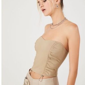NWT corset crop top